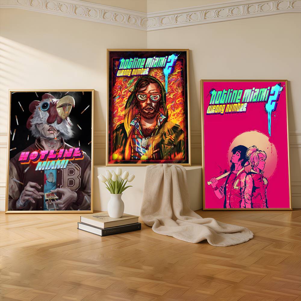 Commercial Printing Miami - Game H-Hotline Miami Premium Self Adhesive