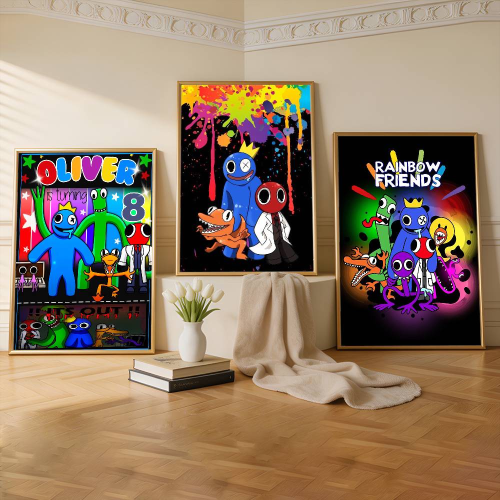 Commercial Wall Printing - R-Rainbow Friends Toy Movie Sticky Premium
