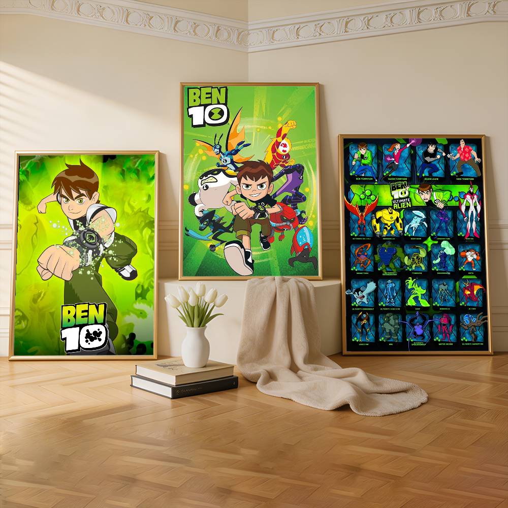 Commercial Wall Printing - Cartoon B-Ben 10 Cool Premium Self