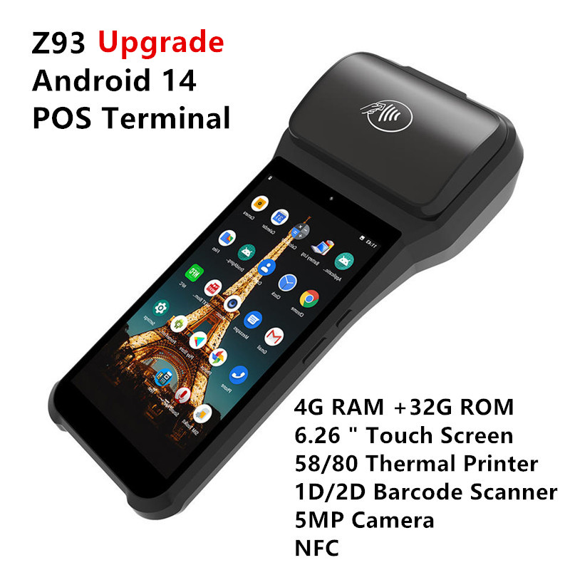 Commercial Printing Network - Z93 4G Android 14 POS Terminal