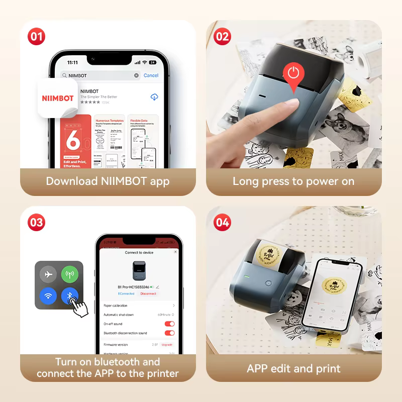 Niimbot B1/B1PRO Label Printer - مراجعة Commercial Printing Network وسعره