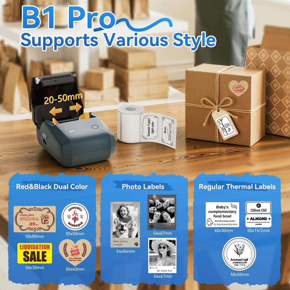 Niimbot B1/B1PRO Label Printer - مراجعة Commercial Printing Network وسعره