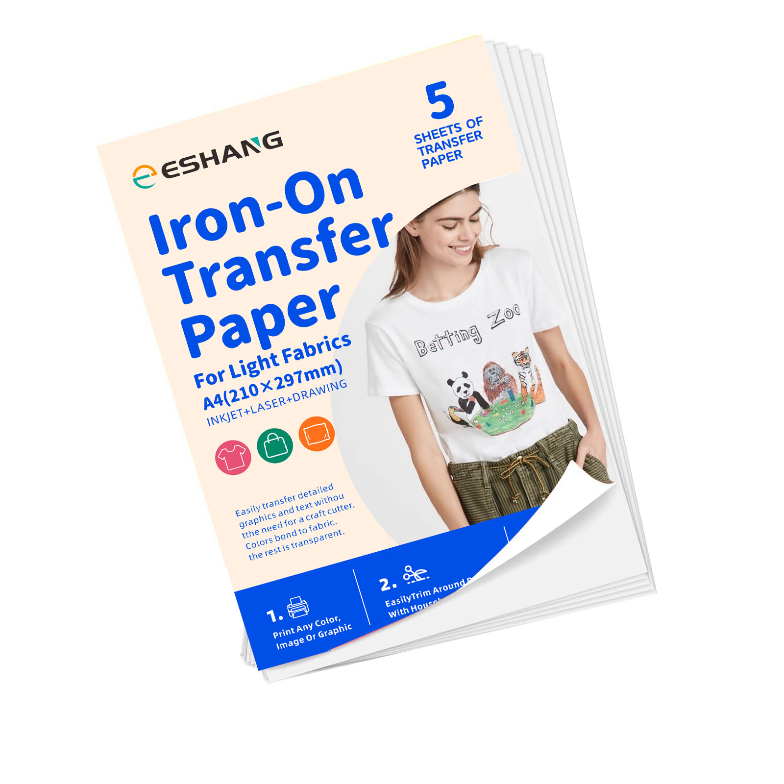5 Sheets A4 Heat Transfer Pape - مراجعة Printable Heat Transfer Vinyl وسعره