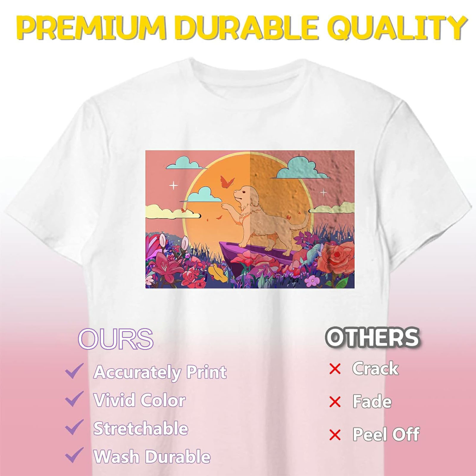 5 Sheets A4 Heat Transfer Pape - مراجعة Printable Heat Transfer Vinyl وسعره