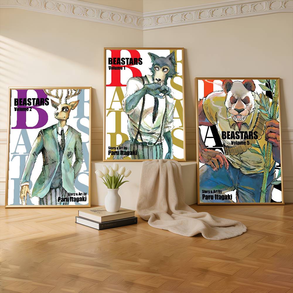 Anime B-Beastars Premium Self  - مراجعة Commercial Wall Printing وسعره