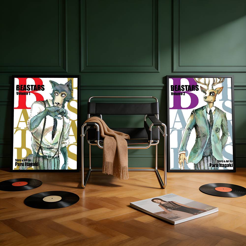 Anime B-Beastars Premium Self  - مراجعة Commercial Wall Printing وسعره