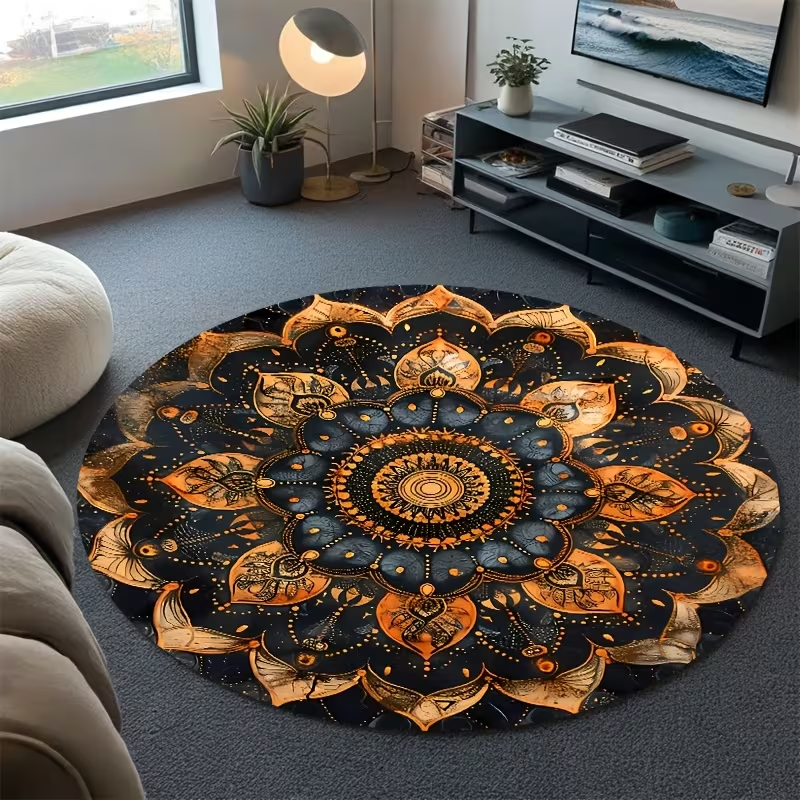 Luxury Boho Mandala Round Rug  - مراجعة Wholesale Commercial Printing وسعره