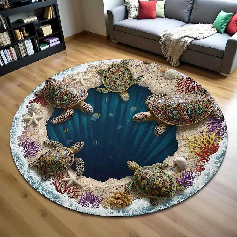 3D Mountain Hole Printed Rug M - مراجعة Wholesale Commercial Printing وسعره