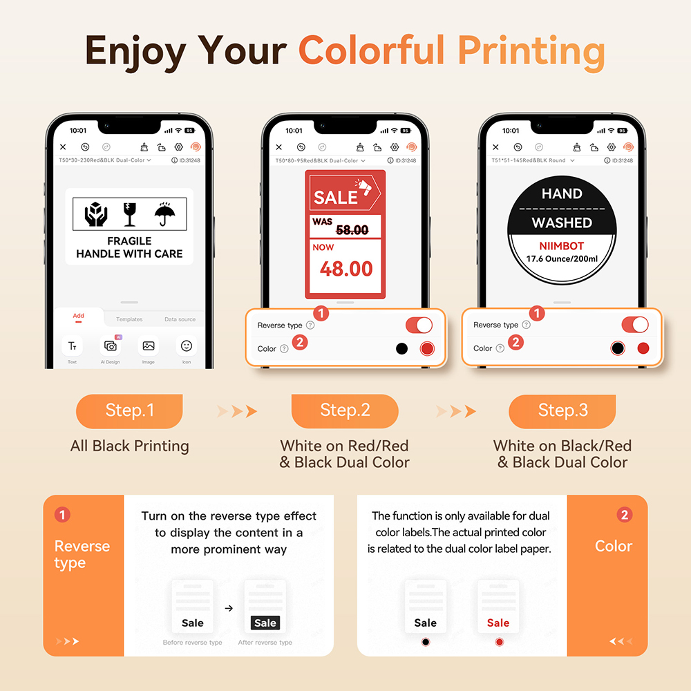 Niimbot B21 PRO Red Black Colo - مراجعة Commercial Printing Network وسعره