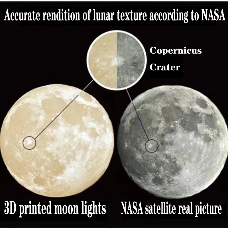 Creative 3D printed moon chand - مراجعة Commercial Resin Printing وسعره