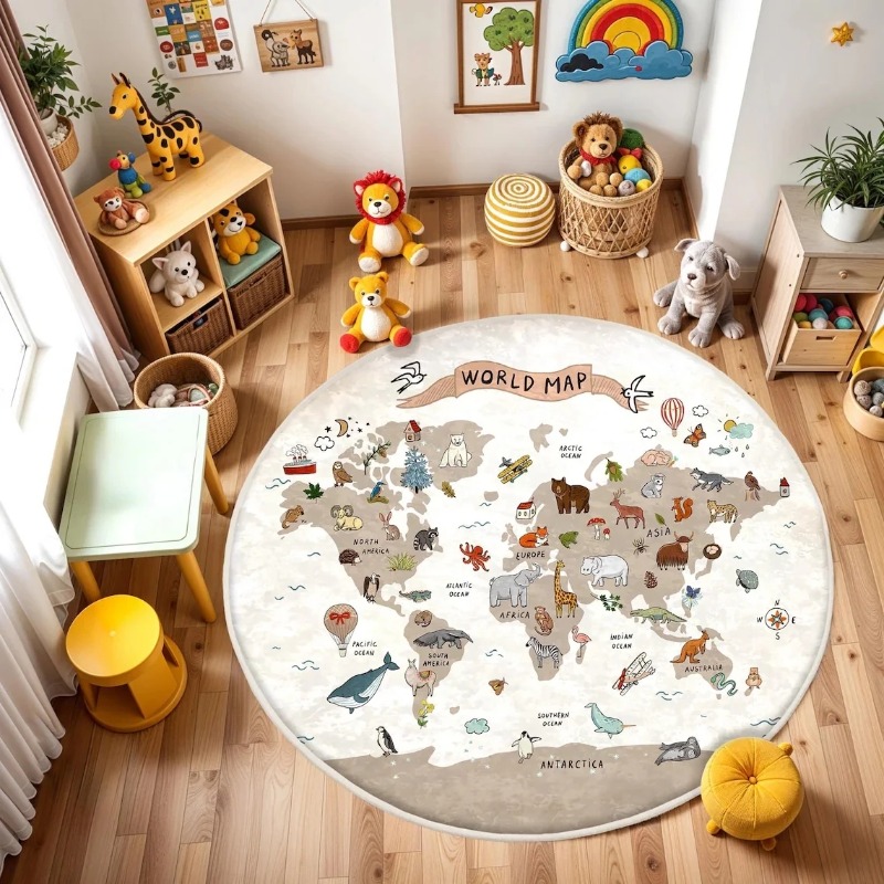 Children's Play Round Floor Ma - مراجعة Wholesale Commercial Printing وسعره