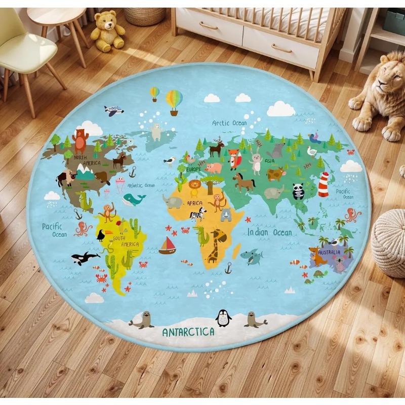 Children's Play Round Floor Ma - مراجعة Wholesale Commercial Printing وسعره