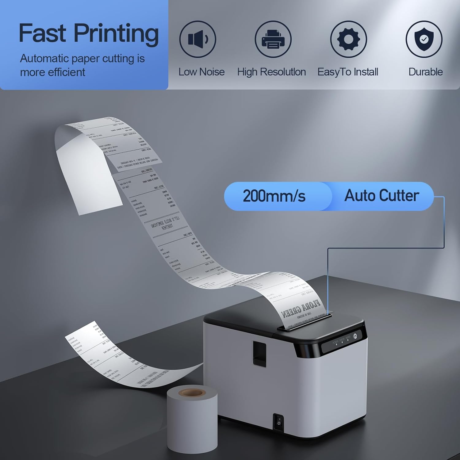 80mm Receipt Printer ESC/POS M - مراجعة Commercial Printing Network وسعره