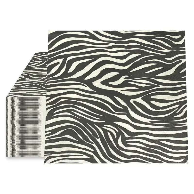 20pcs 33cm 2-Ply New Black and - مراجعة Wholesale Commercial Printing وسعره