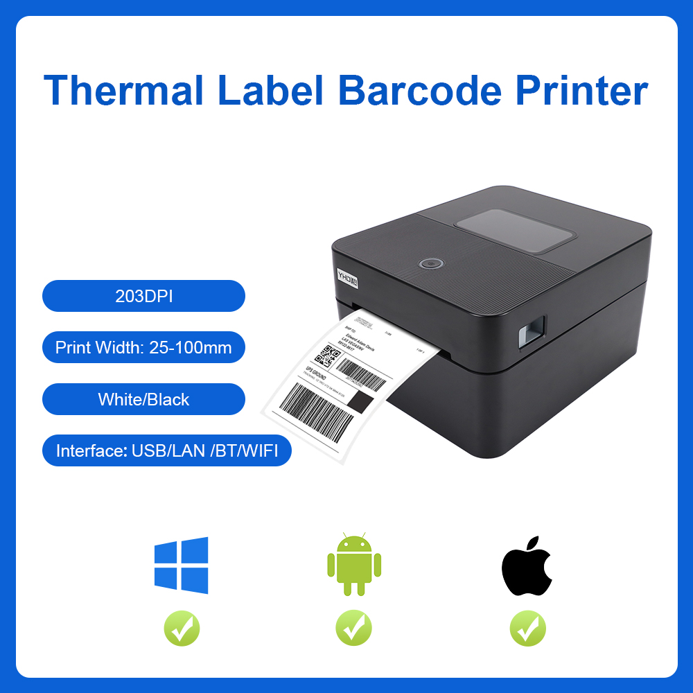 YHDAA 4 Inch Thermal Shipping  - مراجعة Commercial Printing Options وسعره