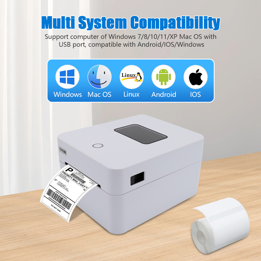 YHDAA 4 Inch Thermal Shipping  - مراجعة Commercial Printing Options وسعره