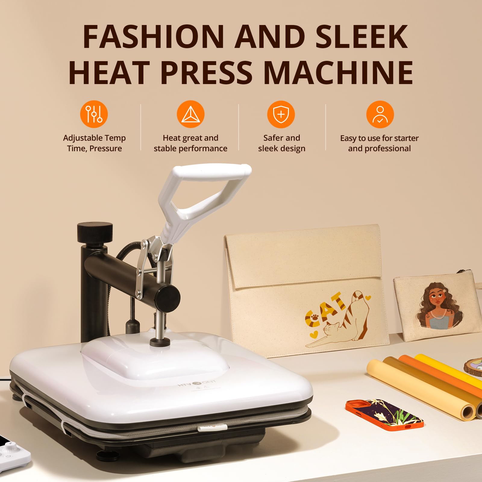 HTVRONT Heat Press Machine for - مراجعة Printable Heat Transfer Vinyl وسعره