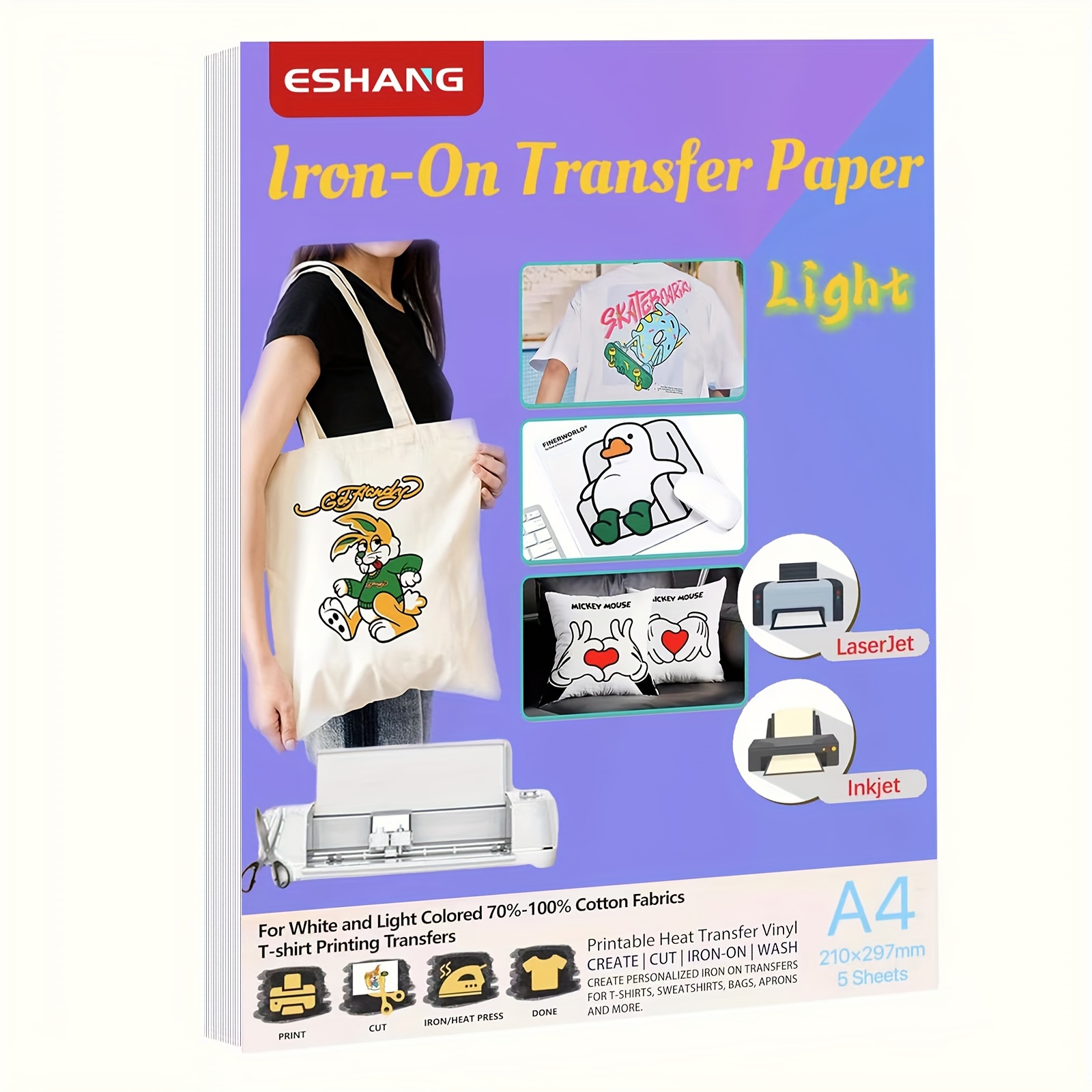 A4 Size Heat Transfer Paper Fo - مراجعة Printable Heat Transfer Vinyl وسعره
