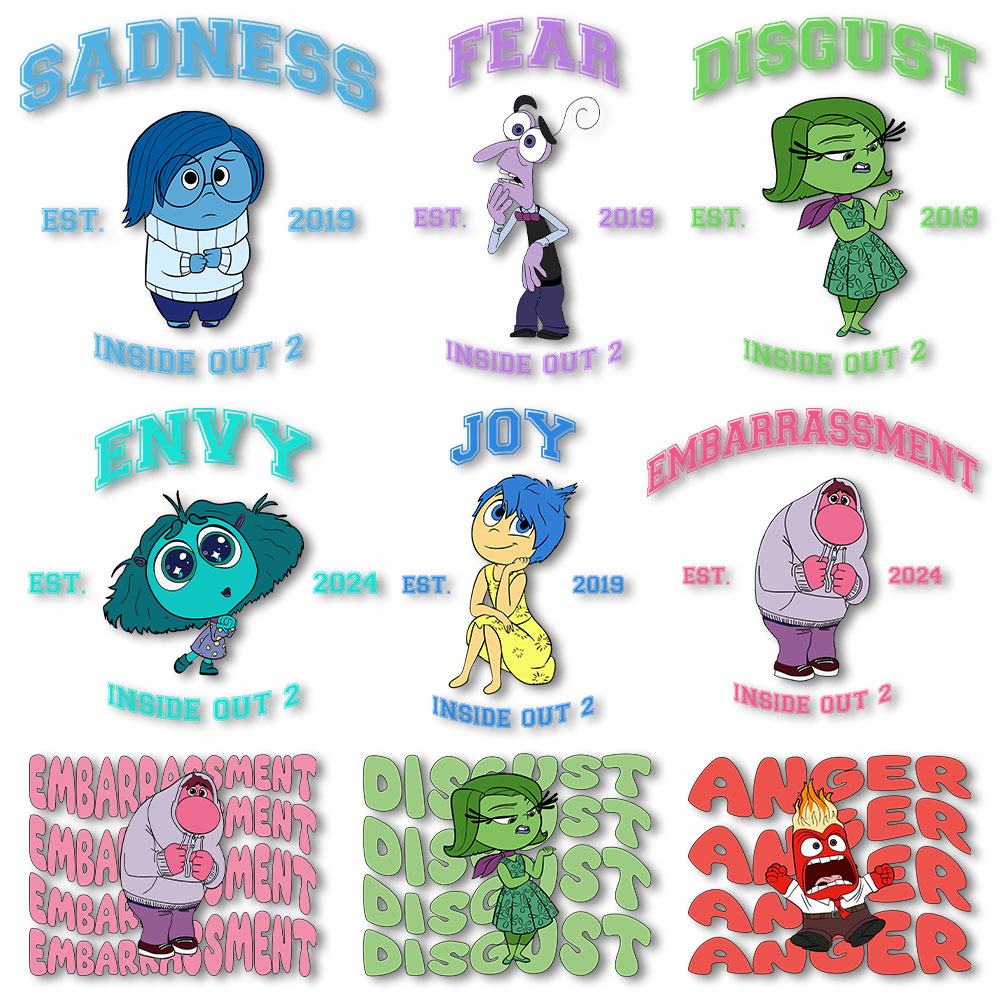 Inside Out Iron on Decals Heat - مراجعة Printable Heat Transfer Vinyl وسعره