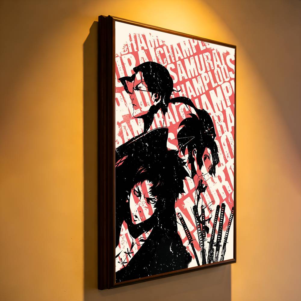 Anime S-Samurai C-Champloo Pre - مراجعة Commercial Wall Printing وسعره