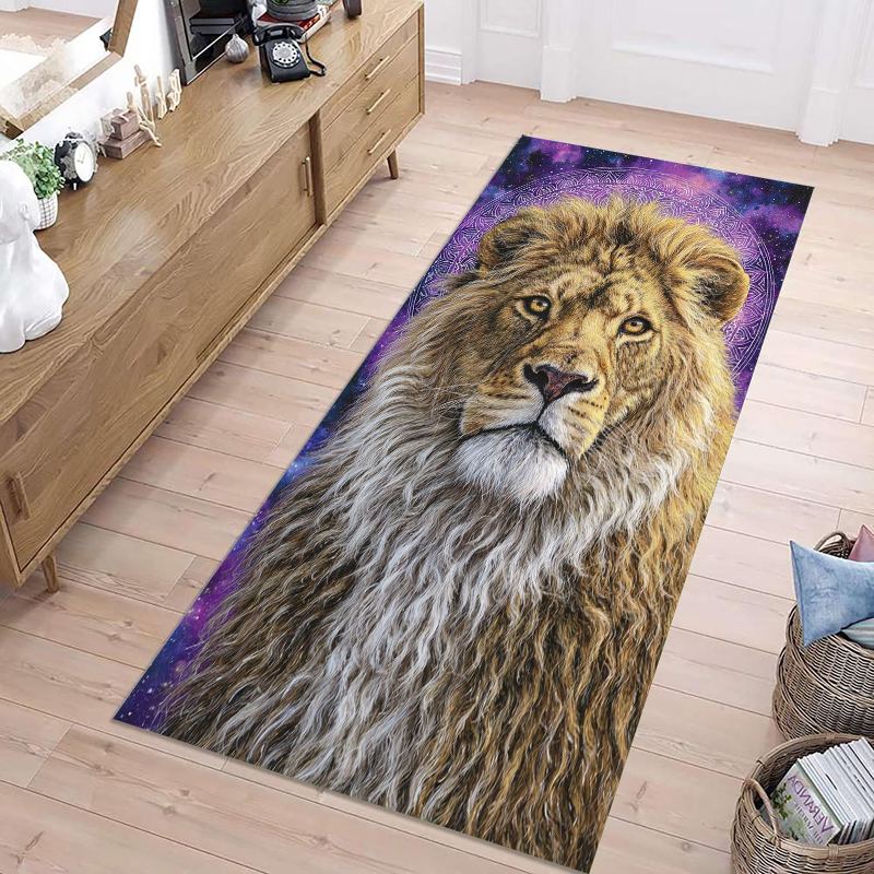 Lion Print Runner Rug Realisti - مراجعة Wholesale Commercial Printing وسعره