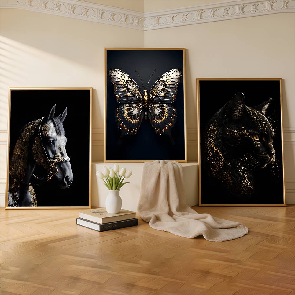 Black Gold Eagle Lion Premium  - مراجعة Commercial Wall Printing وسعره