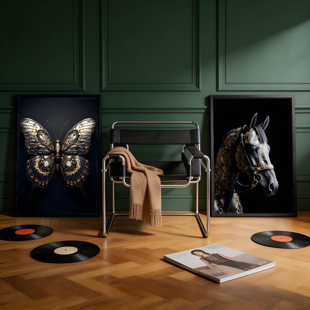 Black Gold Eagle Lion Premium  - مراجعة Commercial Wall Printing وسعره