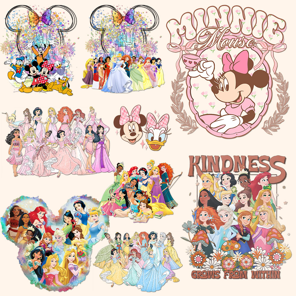 Retro Mickey Minnie Pink Princ - مراجعة Printable Heat Transfer Vinyl وسعره