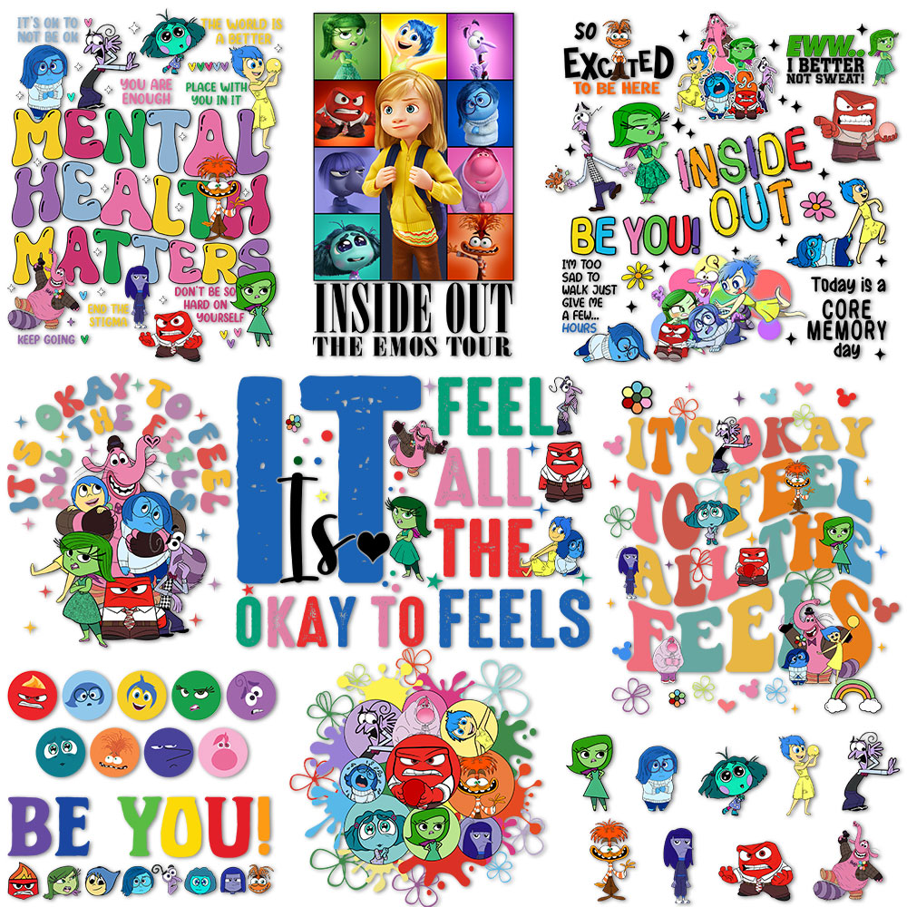 Inside Out Iron on Decals for  - مراجعة Printable Heat Transfer Vinyl وسعره