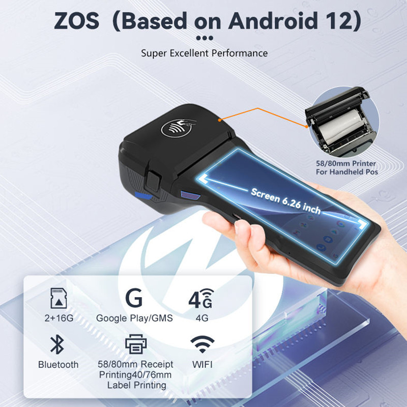 Z93 4G Android 14 POS Terminal - مراجعة Commercial Printing Network وسعره