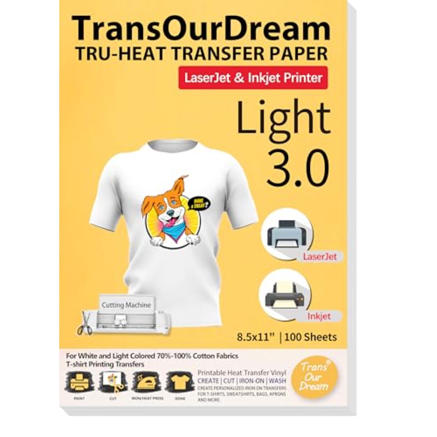 Tru-Heat Transfer Paper for In - مراجعة Printable Heat Transfer Vinyl وسعره