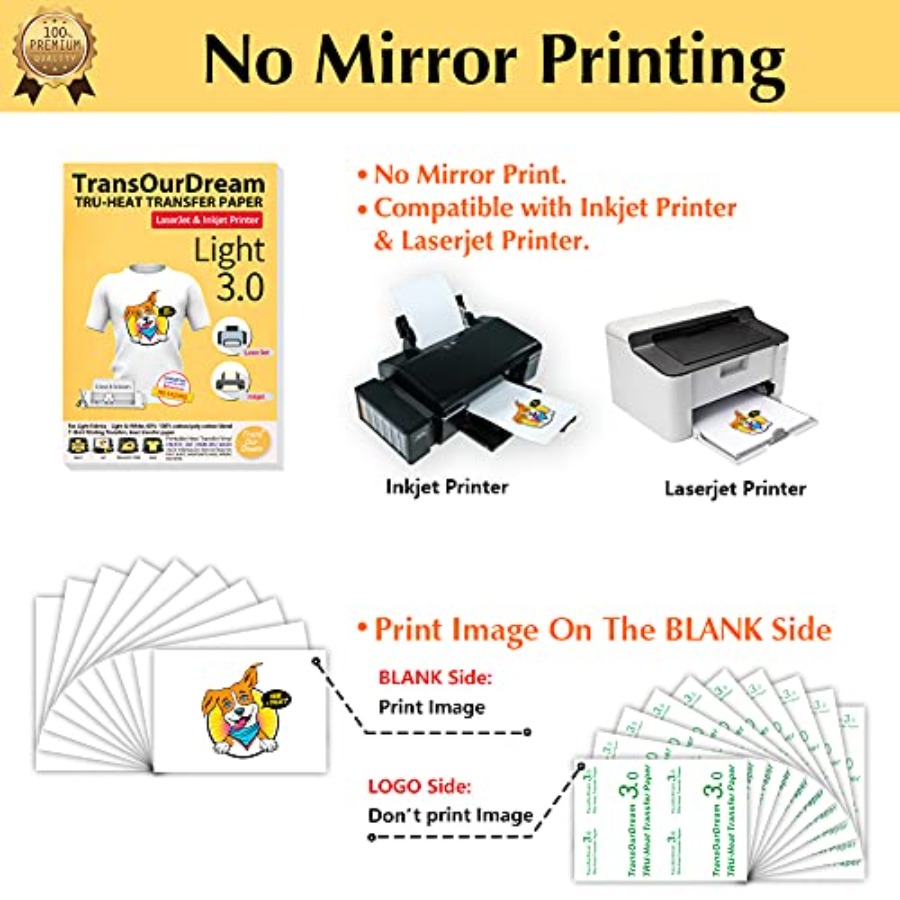 Tru-Heat Transfer Paper for In - مراجعة Printable Heat Transfer Vinyl وسعره