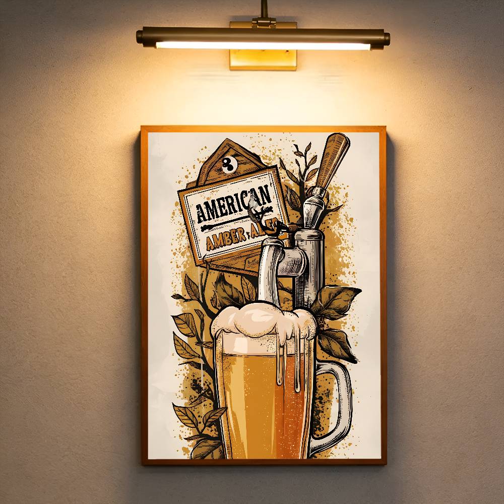 Beer Wine Retro Style Cushion  - مراجعة Commercial Wall Printing وسعره