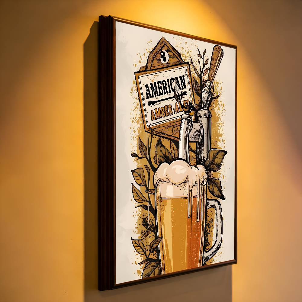 Beer Wine Retro Style Cushion  - مراجعة Commercial Wall Printing وسعره